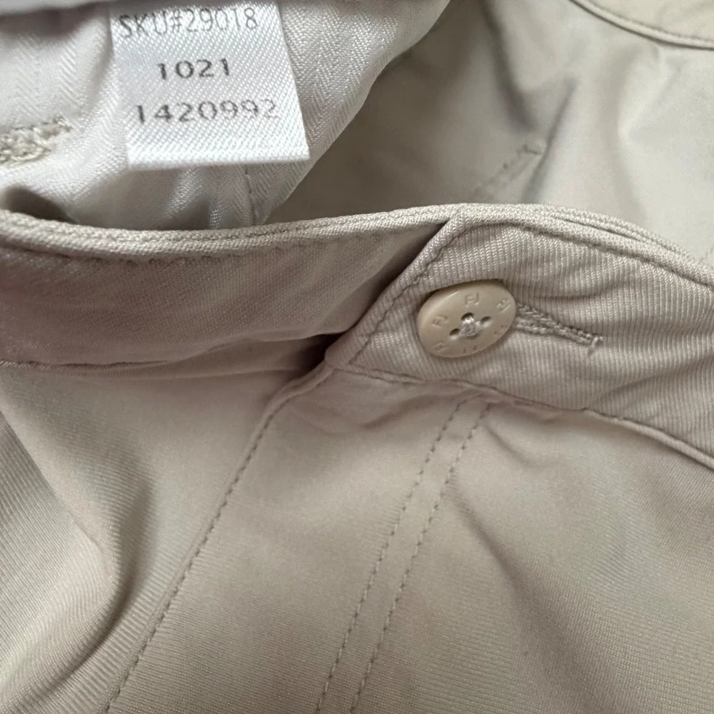 FootJoy Mens Performance Tapered Golf Pants 34x29 Stone Khaki Stretch Athletic